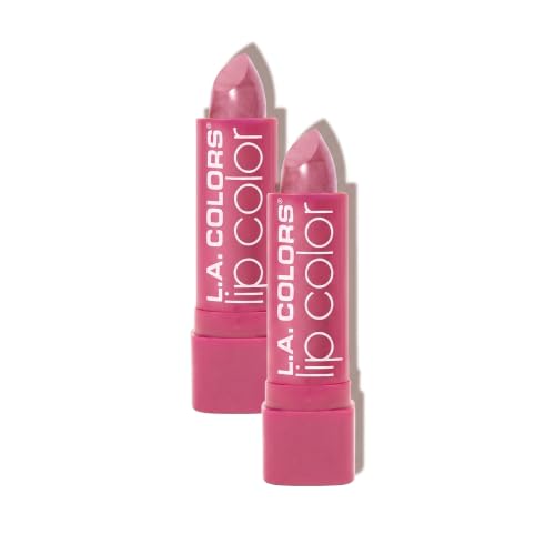 L.A. COLORS Moisture Rich Lip Color, Pink Frost CML540 (Pack of 2)