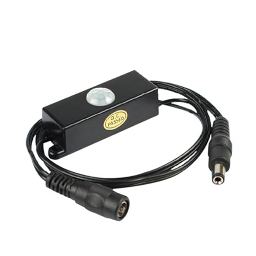 Capteur de mouvement infrarouge PIR DC 12V 24V noir TDL-2024 pour ruban LED