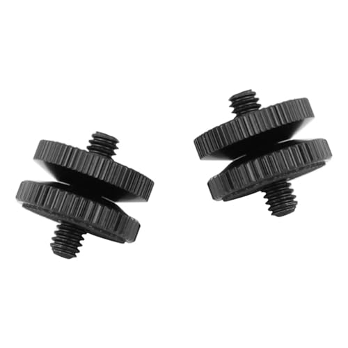 Image of 2Pcs High Strength 1 / 4Inch-20 Male to 1 / 4Inch-20 Male Thread Adapter for Lighting Stand Tripod Video Equipment Photography Accessory