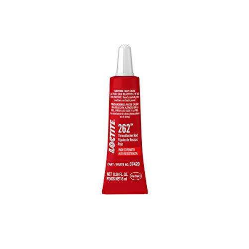 Loctite 37420 262 red threadlocker tube, 6-milliliter