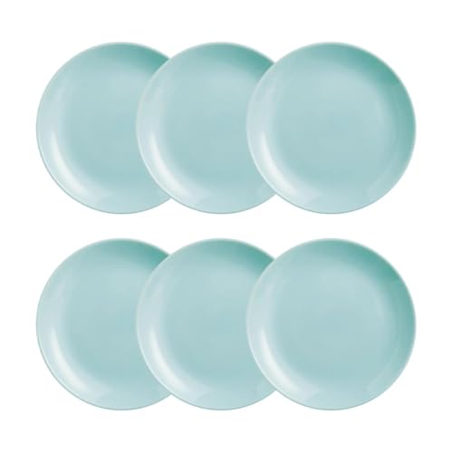 Luminarc Diwali Turquesa 6 Plato Postre Opal Apto Microondas Apto Frigorífico Reciclable