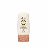 Sun Bum Daily SPF 50 Clear Gel Face Sunscreen - Broad Spectrum Moisturizing Facial Sunscreen with Vitamin E - Vegan and Hawaii 104 Act Compliant (Without Octinoxate & Oxybenzone) - Travel Size 1.7 oz