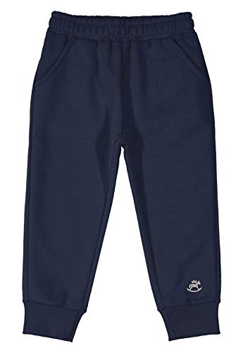 Calça moletom com Estampa, Up Baby, Meninas, Azul Escuro, G