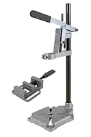 wolfcraft Bohrständer mit Schraubstock - 3406301 - praktisches Set zum exakten Bohren von Flächen, Rundmaterial, Leisten