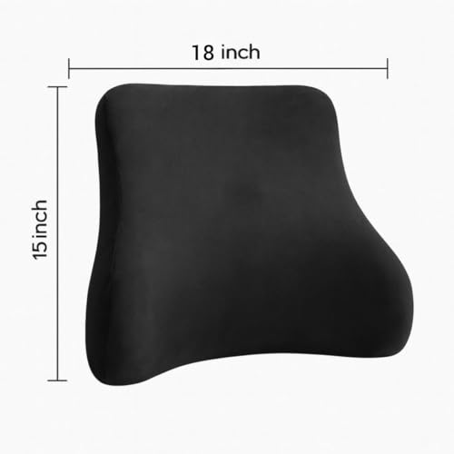Image of Homerz Ergonomic Lumbar Support Cushion for Office Chair & Car Seat | Orthopedic Memory Foam Backrest for Long Sitting & Back Pain Relief (Ultimate Back Seat)