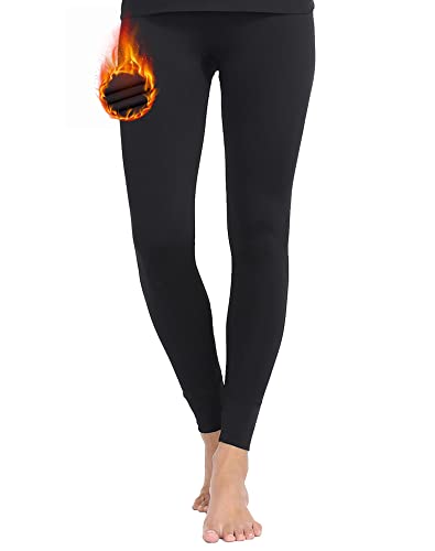 Image of MANCYFIT Thermal Leggings for Women Fleece Lined Pants Long Underwear Bottoms