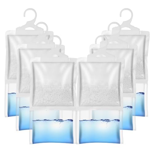 JUMBO Hanging Moisture Absorber Bag Multi Pack. Musty Odour and Moisture Remover for closets storerooms and laundry rooms (6 Pack)