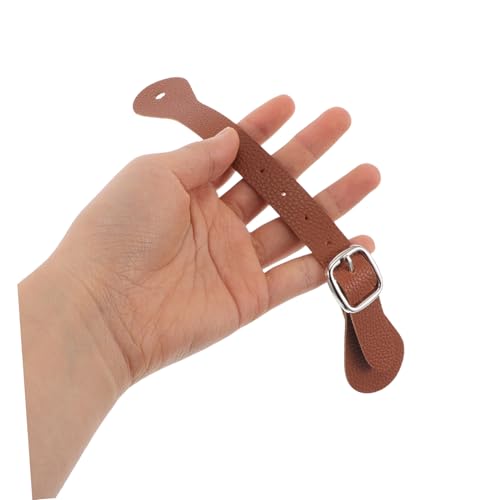 TOYANDONA 2Pcs Adjustable Vintage Riding Straps for Boots Stylish PU Faux Leather Boot Accessories with Elegant Buckle for Diverse Outfits and Comfortable Fit4