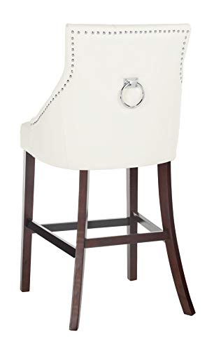Safavieh Eleni Bar Stool, White/Espresso #TOP7