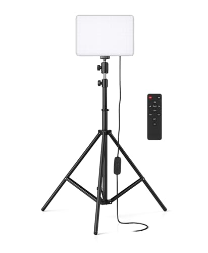 Image of GiftMax RL-11 11inch LED Video Soft Light Panel, 35W for Studio Photography | Video Recording | Conference | YouTube,2700K-5700K CRI95+ | with Remote Control with 7ft Tripod Stand