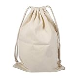【Matériaux de haute qualité】 Le sac en tissu est fabriqué à partir de coton naturel non blanchi respectueux de l'environnement pour une utilisation prolongée et un lavage en machine facile.