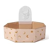 Foldable Ball Pit for Toddlers Large Soft Indoor Outdoor Pop Up Baby Kids Infant Ballpit Big Collapsible Puppy Dog Cat Pits with Basketball Hoop (Balls Not Included) Moon