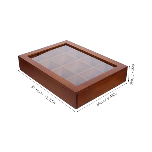 Vitrine de bureau en bois pour mini-collections à domicile - 2