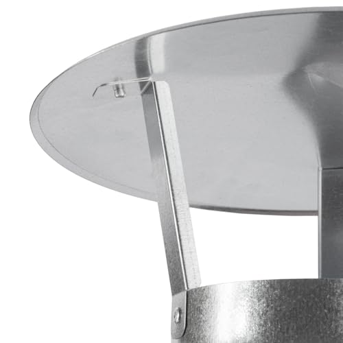 Chapeau de cheminée en acier galvanisé haut de gamme 150 mm - 8