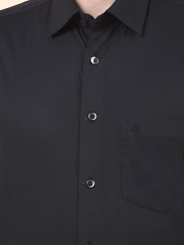 Image of Cantabil Formal Shirt for Men | Breathable & Soft with Color Fastness Regular Cotton Fabric Solid Pattern (P MSHF00364H)