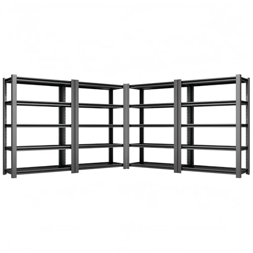 Image of 2750 LBS Heavy Duty Garage Shelving, 36 inch W x 16 inch D x 72 inch H Metal Storage Shelves, Adjustable Boltless Steel Storage Rack for Garage, Basement, Warehouse, Pantry 4PACK