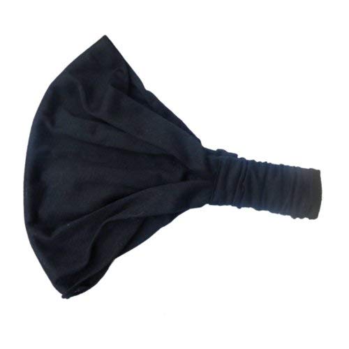 Keshet Accessories Wide Cotton Hair Band Solid Boho Yoga Style Soft Headband