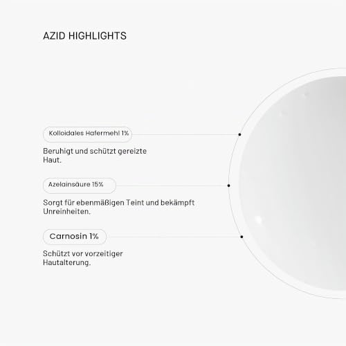 TERAMYDE AZID, Gesichtsserum, Weiss, Anti-Pickel, feuchtigkeitsspendend, natürlich, für sensible Haut, vegan, ölfrei, ohne Parfüm… – Ansicht 6