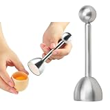 Huevos de Acero Inoxidable, punwey Abridor de Huevos, Abridor Separador de Cáscara de Huevo de Acero, Cortador de Huevos Crudos, Cortador de Huevos Cocidos para Cocina, Restaurantes