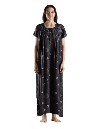 Image of 9shines Label Premium Alpine Maxi Designer Nighty | Floral Print Maxi for Women | Night wear for Women | | Full Length Night Gown for Women | Night Dress for Women Stylish (2467)