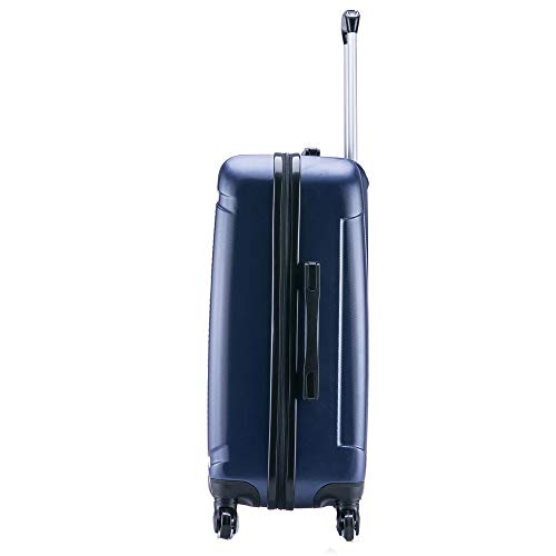 Inusa Pilot 28 Inch Large Hardside Spinner Luggage With Ergonomic Handles, Travel Suitcase With Four Spinner Wheels And Studs, Blue #TOP3