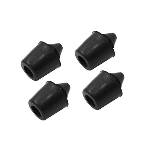 REPAIROCK 4pcs 10mm Car Door Shock Absorber Door Rubber Shock Block Absorbing Anti Collision Black Buffer Mount for Car Door Hood Trunk Auto Replacement Parts
