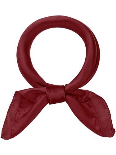 Women Solid Satin Scarves, 20