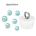 MECCANIXITY Silicone Rubber Tapered Plug 39mm to 50mm Solid Bathtub Bungs Stopper with Ring for Test Tubes, Water Pipe, Drainage Hole, White