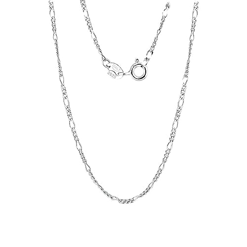 Collier argent femme Figaro 1.7mm pour un style quotidien chic