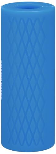 Image of Amazon Basics Thick Dumbbell & Barbell Grips | Medium | Blue