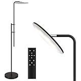 SUNMORY 32W/3000LM Floor Lamps, Super Bright LED Standing Lamp with Remote Control, Adjustable Tall Lamp with 350°Rotating Head, Modern Dimmable Torchiere Corner Lamp for Living Room, Bedroom, Office