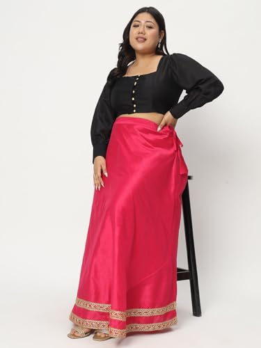 Image of studio rasa Women's Plus Size Chroma Button Down Crop Top for Wedding Festive Party