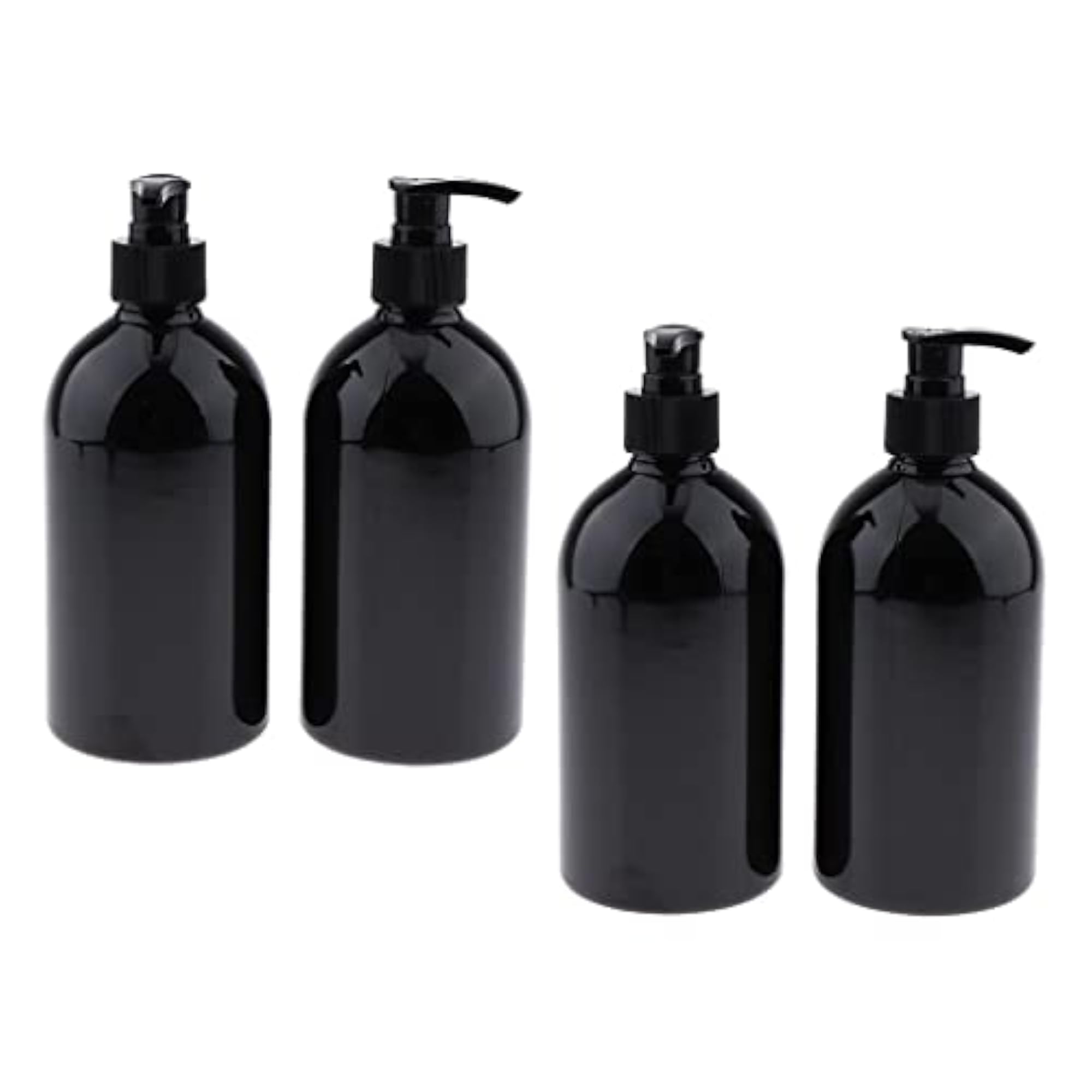 4x500mL Empty Lotion Dispenser Bottles Pump Refillable