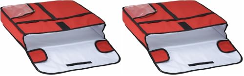 Winco Pizza Bag, 20-Inch by 20-Inch by 5-Inch,Red (Pack of 2)