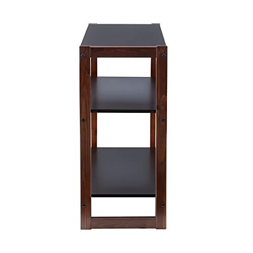 Linon Brock Wood Low Bookcase In Black And Walnut #TOP4