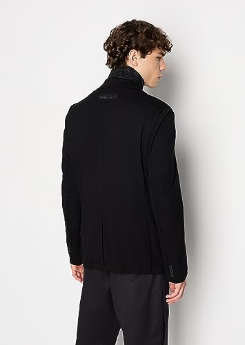 Armani Exchange Men's Limited Edition We Beat as One Strech Nylon Blazer with Bib Attached4