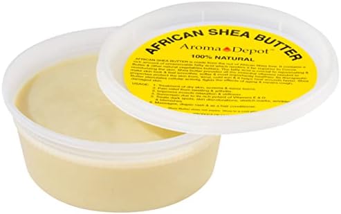 Raw African Shea Butter 8 oz. Ivory / White Grade A 100% Pure Natural Unrefined Fresh Moisturizing, Ideal for Dry and Cracked Skin. Can be use in Body, Hair and Face.