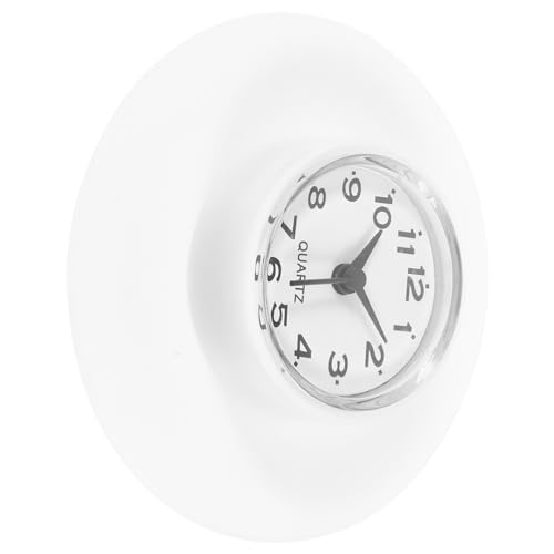 GRIRIW Bathroom Suction Cup Clock Shower Timer Home Wall Clock Wall Ornament Simple Beauty