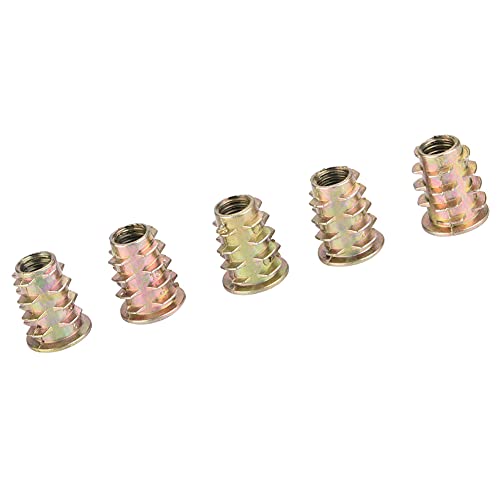 Insertos Roscados Para Madera, 9 Tipos 50 Piezas M6 Tuercas De Inserción Hexagonales Interiores De Aleación De Zinc Para Inserciones De Madera Pernos Sujetadores Tuercas Atornillables(M6*15)