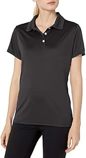 Hanes Sport Women's Cool DRI Performance Polo,Black,XX-Large