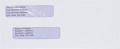 550-SELF-Seal-Double-Window-Security-Envelopes-Designed-for-QuickBooks-Checks-Business-Checks-and-Computer-Checks-Security-Tinted-Peel-Seal-3-58-x-8-1116-24-LB-NOT-for-INVOICES