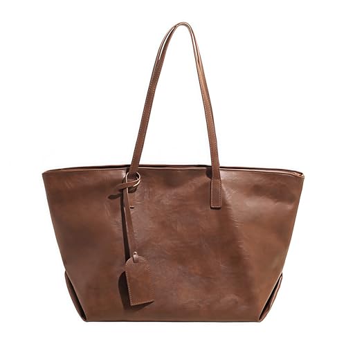 Bolso Tote de Cuero PU ligero para mujer miniatura 1