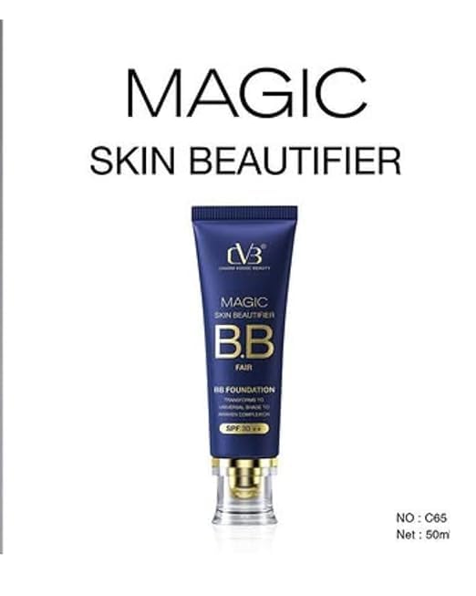 Image of CVB C65 Magic Skin Beautifier BB Fair Cream for Complexion Enhancer, Matte BB Foundation for Face Make-up, Skin Hydration with SPF 30 ++ (04 Natural Nude)