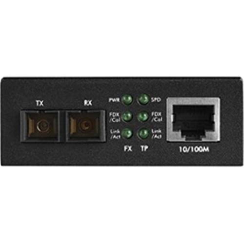 Conversor de mídia Fast Ethernet multimodo Até 2km 100 Mbps Kfm 112 Intelbras