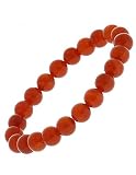 Bracelet Cornaline, 8 mm