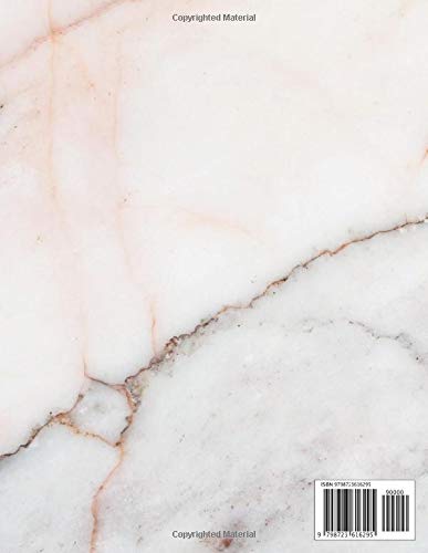 Notebook: Wide Ruled Lined Notebook Journal, Soft Pink and White Marble, 120 Pages, Large (8.5x11 inches) A4 Size, Journal - Image 2