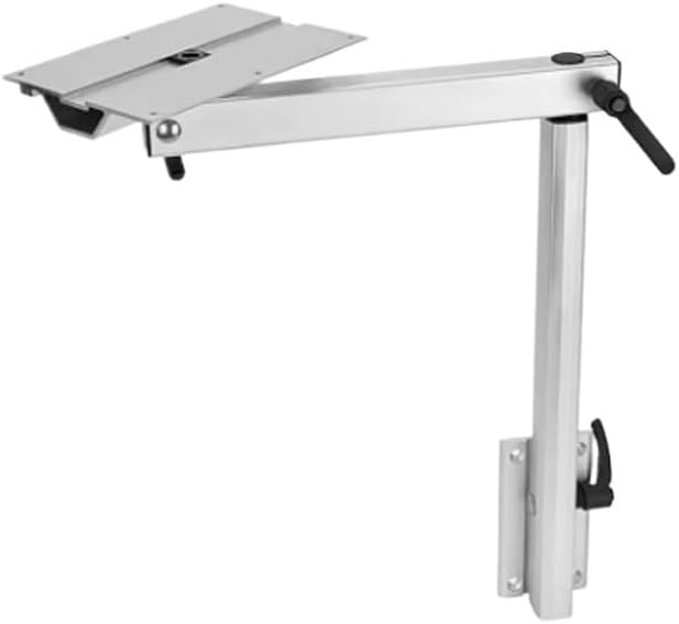Caravan Accessories RV Rotatable Table Leg Aluminum Alloy Laptop Table Legs for RV Truck Campers(Silver Table Legs)