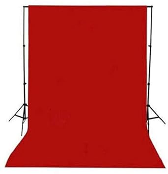 YUGAM Profestional Photography Backdrop Background Curtain Cloth LEKERA (Without Stand, RED Cloth)
