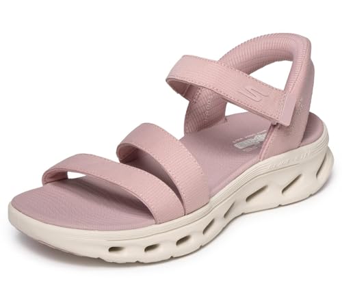 Skechers Mujer Go Walk Glide Step 2.0 Sandal Ella Slip In Entrenador, Purple, 38 EU