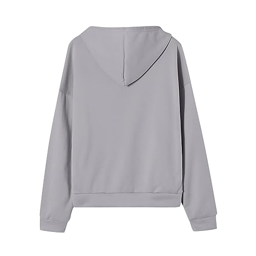 Zip Up Hoodie Women Casual Oversized Sweatshirts - Fall Fashion Fleece Lined Jacket - Thick Warm Coat Winter Clothing